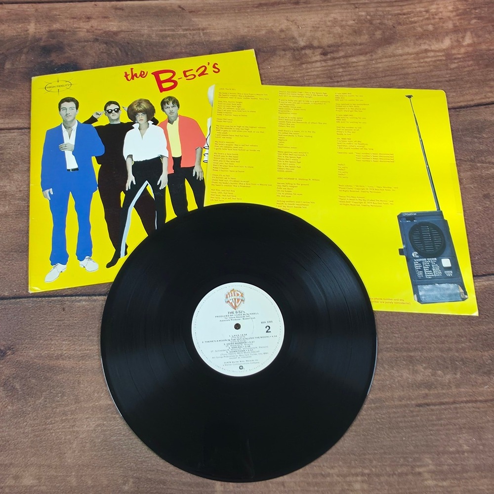 The B-52's Vinyl LP Record Album 12" Yellow Good 1979 Warner Bros BSK 3355